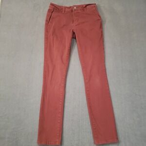 RSQ Seattle Skinny Tapered Chino Pants Mens 29x32 Rust Red Stretch Cotton